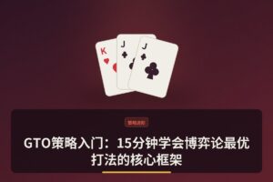 GTO策略入门15分钟学会 - GTO策略入门：15分钟学会博弈论最优打法的核心框架