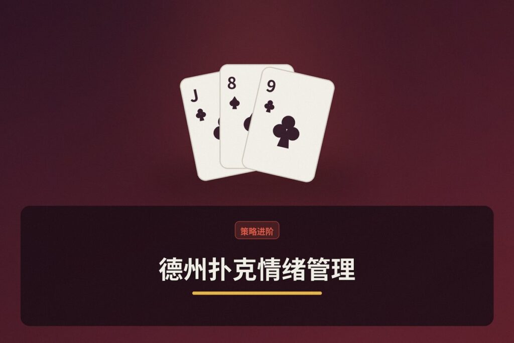 情绪管理Tilt control - 德州扑克情绪管理:Tilt控制三大核心策略,助你远离上头亏损