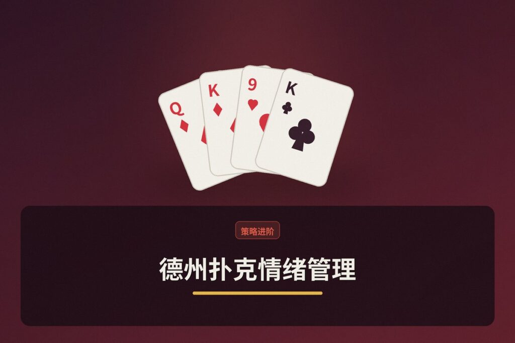 德州扑克情绪管理tilt control - 德州扑克情绪管理:三大Tilt控制策略,助你走出上头困境